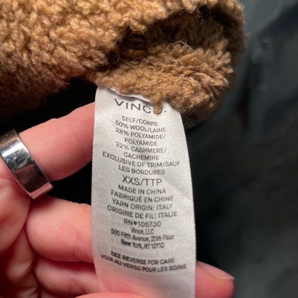 Vince Brown Teddy Mock Neck Sweater - Picture 5 of 5